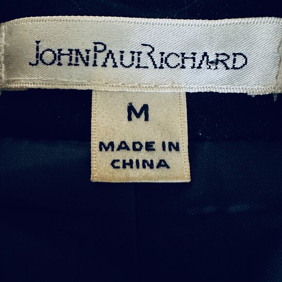 JPR Dark Blue Ruffled Blazer Jacket S: M - Whimsigoth Transitional Y2K - Picture 4 of 9